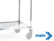 Servierwagen aus Edelstahl