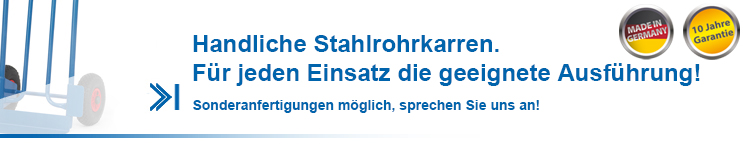 Stapelkarren aus Stahlrohr