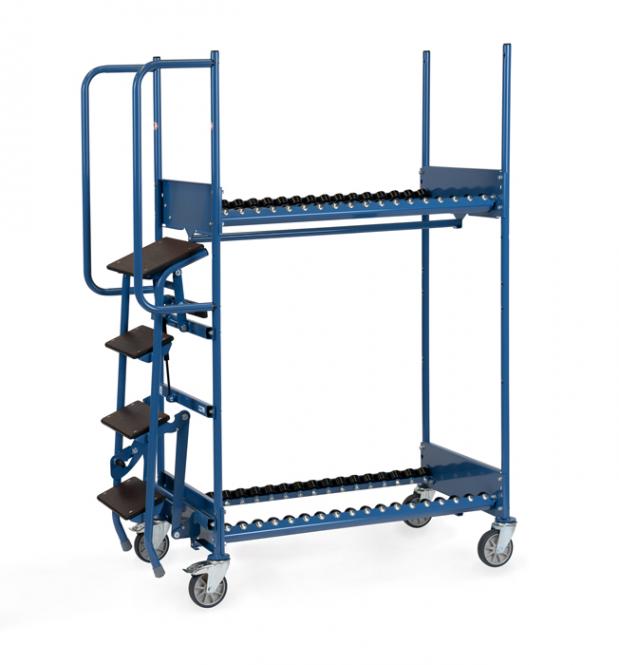 Fetra Reifenwagen, 250 Kg mit Rollenbahnen 