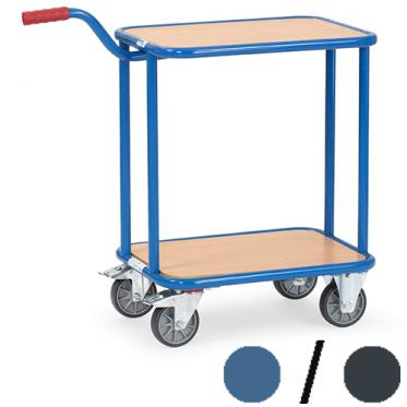 fetra Griffroller 2 Etagen Holzladeflächen ( brillantblau oder anthrazitgrau ) 