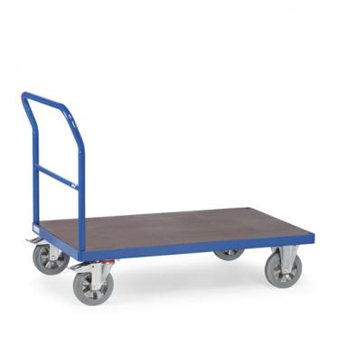 fetra Schiebebügelwagen schwerlast 1.200 kg mit Holzladefläche SuperMultiVario 