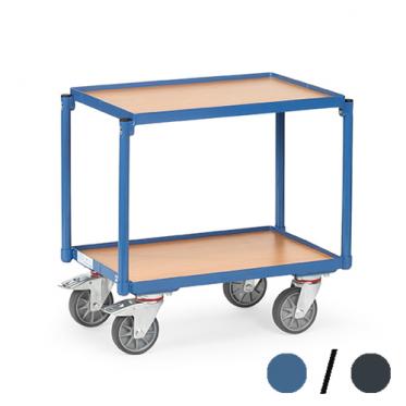 fetra Etagen-Roller mit 2 Böden Abstand 400 mm 1 | TPE Bereifung