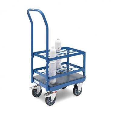 Transportwagen für medizinischen Sauerstoff -  8 Flaschen bis  Ø 125 mm 