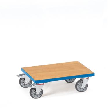 fetra Eurokasten-Roller Holzplattform bündig 1 | TPE Bereifung