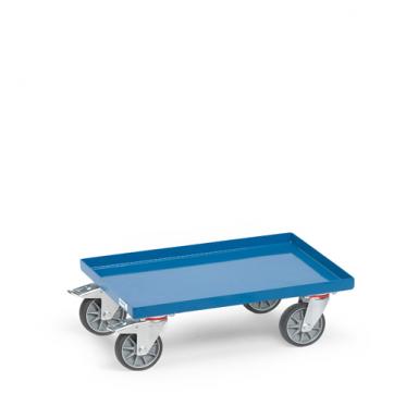 fetra Eurokasten-Roller als Stahlblechwanne 1 | TPE Bereifung