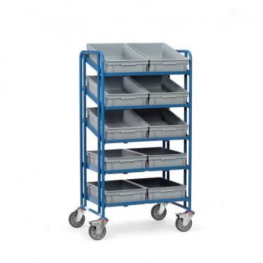 fetra Eurokasten-Wagen 5 variabel einschraubbare Rahmen, mit Eurokästen 1