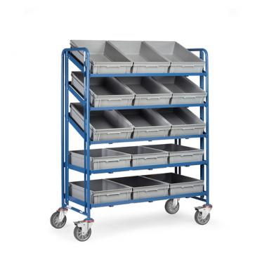 fetra Eurokasten-Wagen 5 var einschraubbare Rahmen m versch.  Kästen 