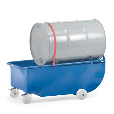 Fasskipper für 200-Liter-Stahlfässer mit Auffangwanne 210 Liter 1