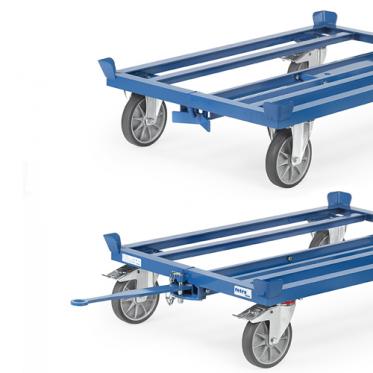 Deichsel und Kupplung für Paletten-Fahrgestell 