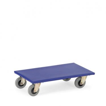 Möbelroller mit Vollgummi-Bereifung und Rutschschutzbelag 1