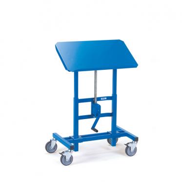 fetra Materialständer mit neigbarer Plattform höhenverstellbar unter Last 