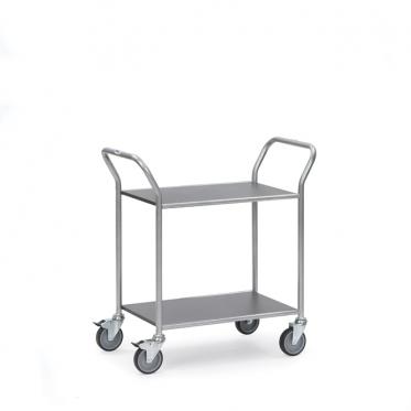 fetra Servierwagen mit 2 festen Böden 1 | TPE Bereifung