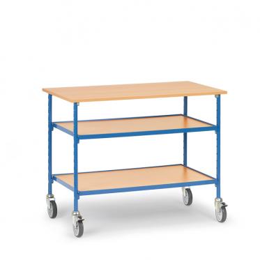 fetra Rolltisch mit 2 verstellbaren Etagen 1