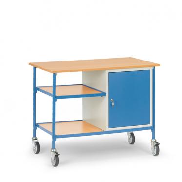 fetra Rolltisch mit Stahlschrank 