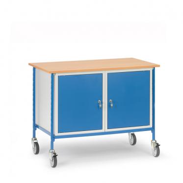 fetra Rolltisch mit 2 Stahlschränken 