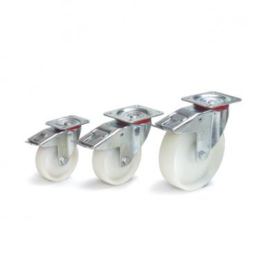 Lenkrollen mit Feststellern Polyamid-Bereifung 1