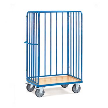 fetra Paketwagen dreiseitig Rohrstreben 1.800 mm hoch 1 | TPE Bereifung