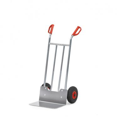 fetra Aluminiumkarre schräggestellt mit großer Schaufel 